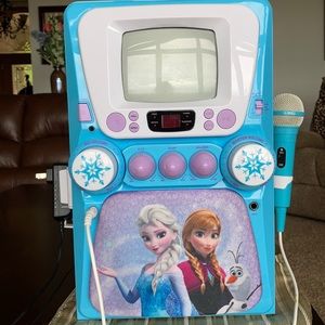 Frozen Karaoke CD player with microphone